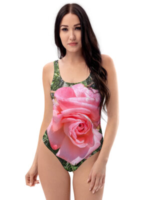 BeeHave Goods – Rose Floral One Piece Swimsuit