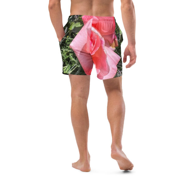 BeeHave Goods - Men's Rose Floral Swim Trunks - Image 6