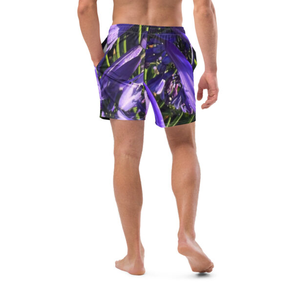 BeeHave Goods - Men's Purple Floral Swim Trunks - Image 6