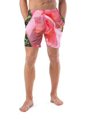 BeeHave Goods - Men's Rose Floral Swim Trunks