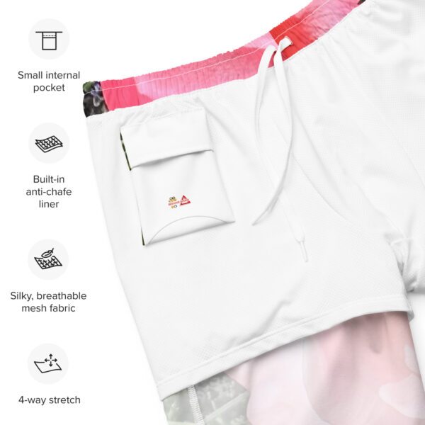 BeeHave Goods - Men's Rose Floral Swim Trunks - Image 3