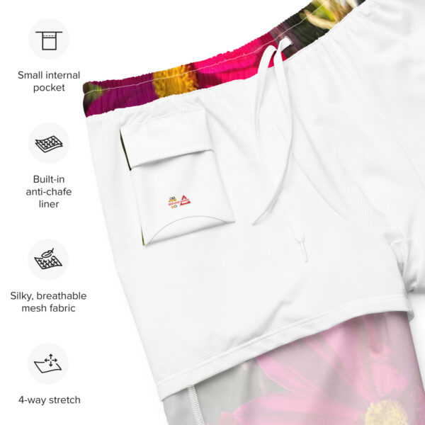 BeeHave Goods - Men's Wild Floral Swim Trunks - Image 3