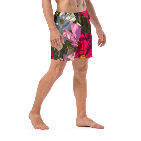 BeeHave Goods - Men's Wild Floral Swim Trunks - Image 5