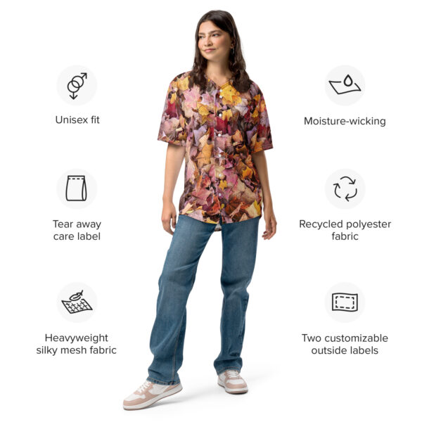 BeeHave Goods – Leaf Baseball Jersey – Unisex - Image 8
