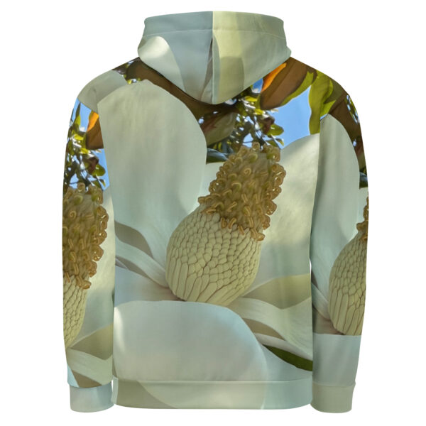 BeeHave Goods - White Floral Hooded Sweatshirt - Unisex - Image 7