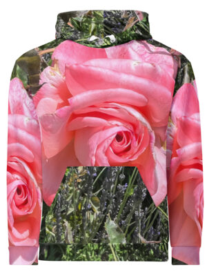 BeeHave Goods - Rose Floral Hooded Sweatshirt - Unisex