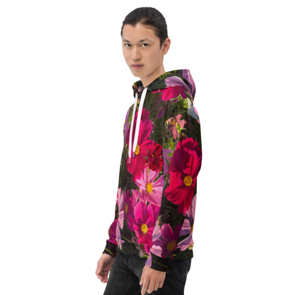 BeeHave Goods – Wild Floral Hooded Sweatshirt – Unisex - Image 4