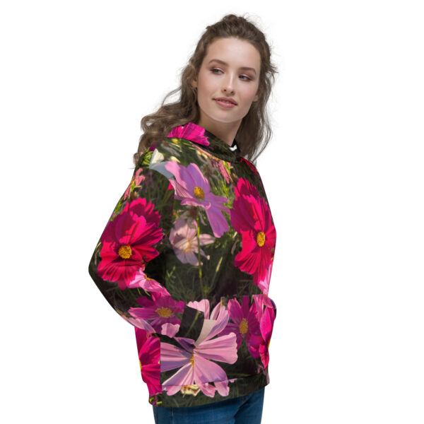 BeeHave Goods – Wild Floral Hooded Sweatshirt – Unisex - Image 3