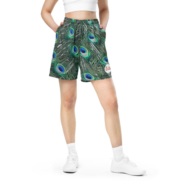 BeeHave Goods – Peacock Sport Shorts – Unisex - Image 6