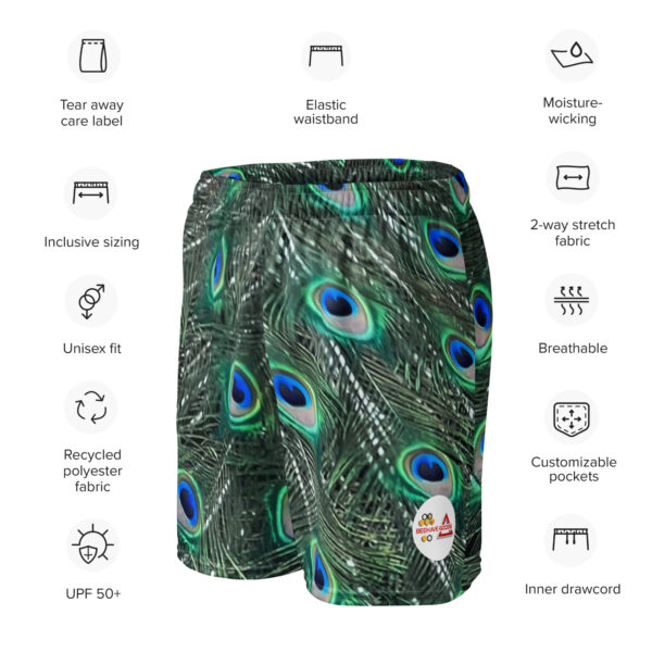 BeeHave Goods – Peacock Sport Shorts – Unisex - Image 9