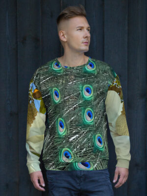 BeeHave Goods - Floral Peacock Pullover - Unisex