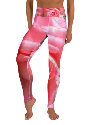 BeeHave Goods – Yoga Leggings – Rose Floral