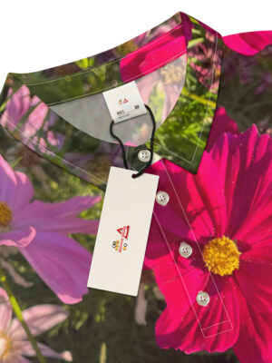 BeeHave Goods - Wild Floral Slim Fit Polo - Unisex