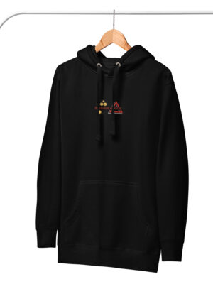 Beehave goods - Embroidered Hooded Sweatshirt - Bold Colors - Unisex