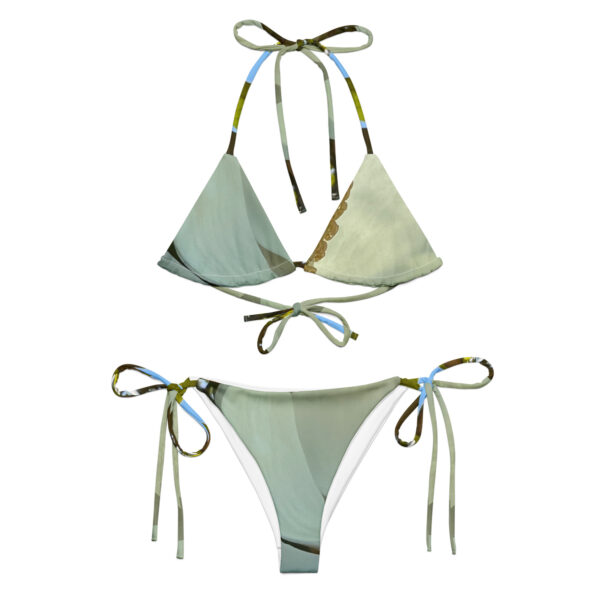 BeeHave Goods – White Floral String Bikini