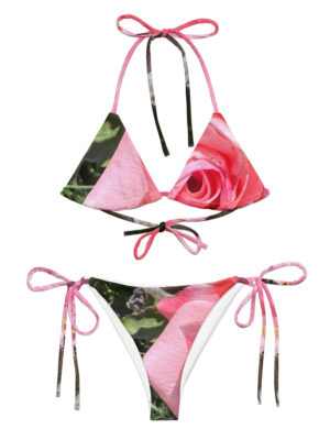 BeeHave Goods – Rose Floral String Bikini