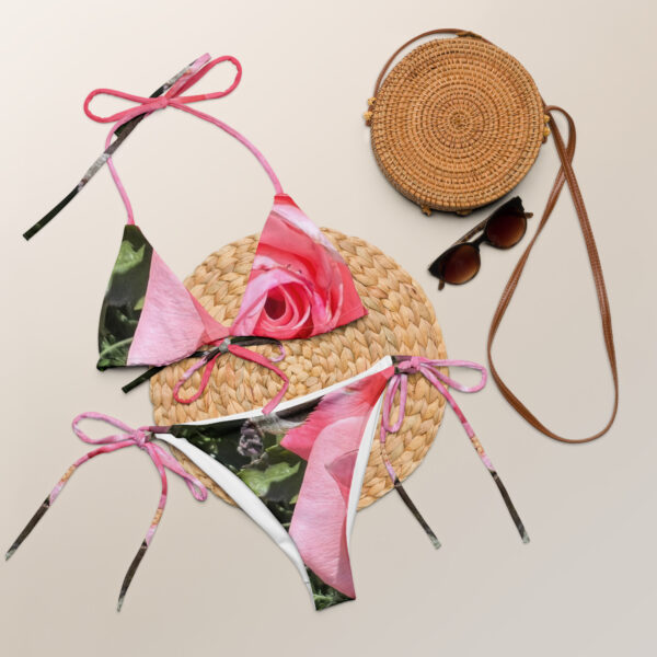 BeeHave Goods – Rose Floral String Bikini - Image 4
