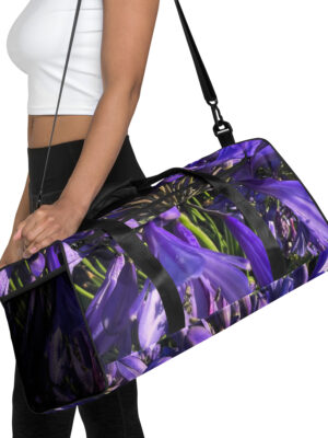 Beehave Goods - Purple Floral Duffle Bag