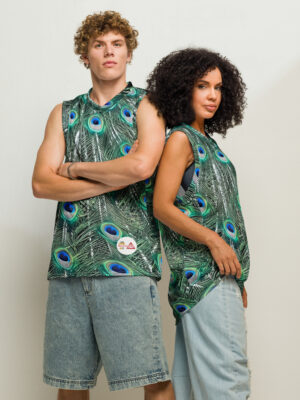 Beehave Goods - Peacock Basketball Jersey