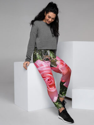BeeHave Goods – Women's Rose Floral Sweatpants