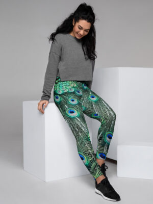 BeeHave Goods – Women's Peacock Floral Sweatpants