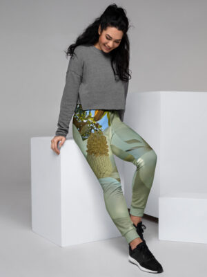 BeeHave Goods – Women's White Floral Sweatpants