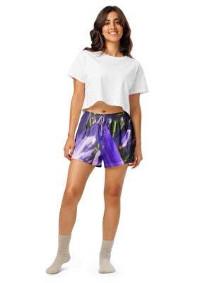 Beehave Goods - Women’s Purple Floral pajama shorts