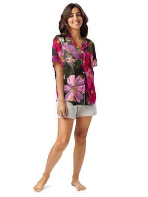 Beehave Goods - Women’s Wild Floral short sleeve pajama top
