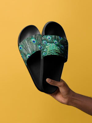 Beehave Goods - Men’s Slide Sandals - Peacock