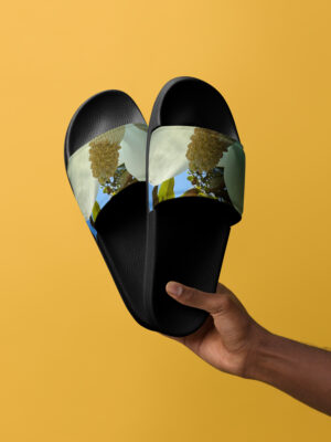Beehave Goods - Men’s Slide Sandals - White Floral